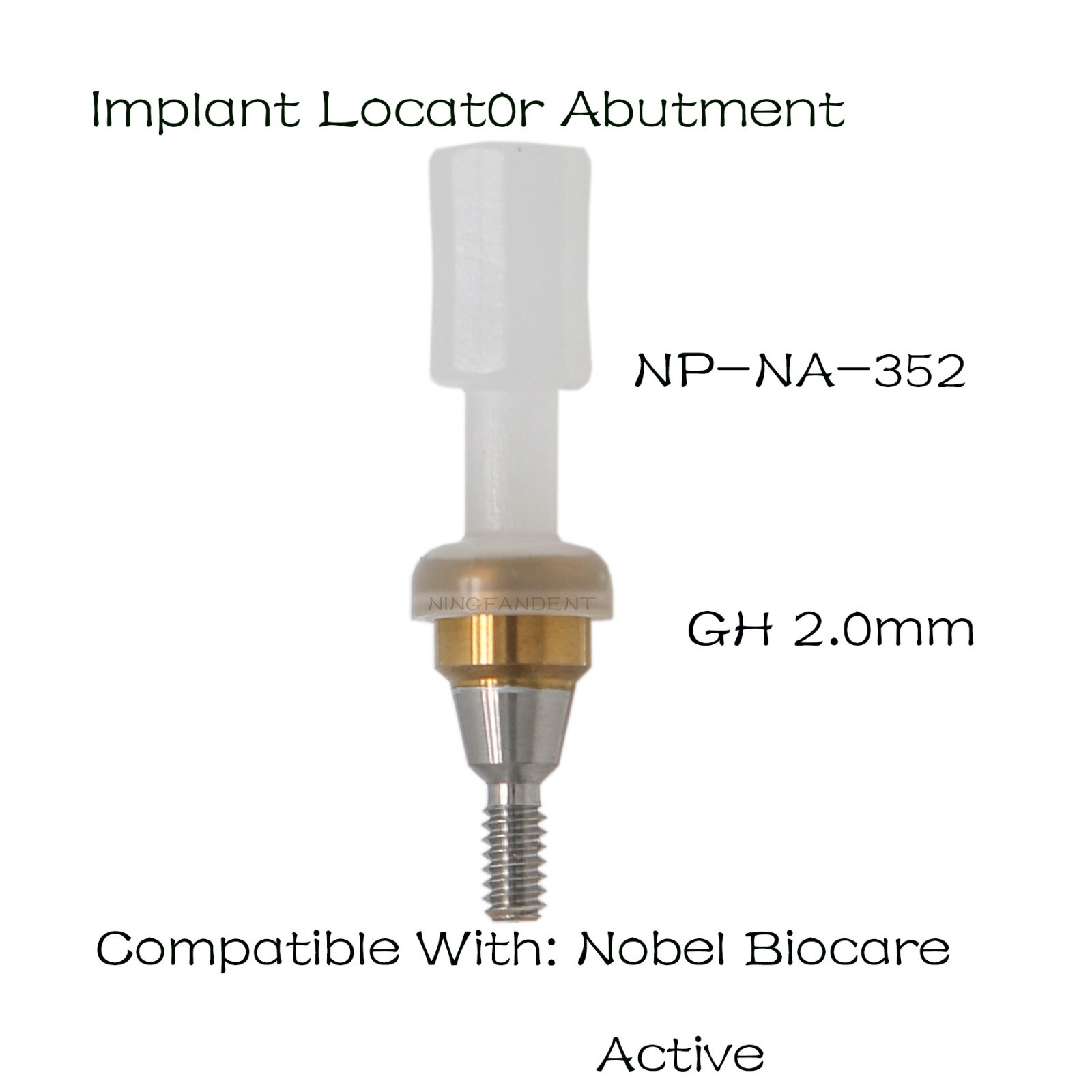 Nobel Biocare Active NP Locator Abutment For Ø3.5 D 1-5.0mm GH Narrow Platform