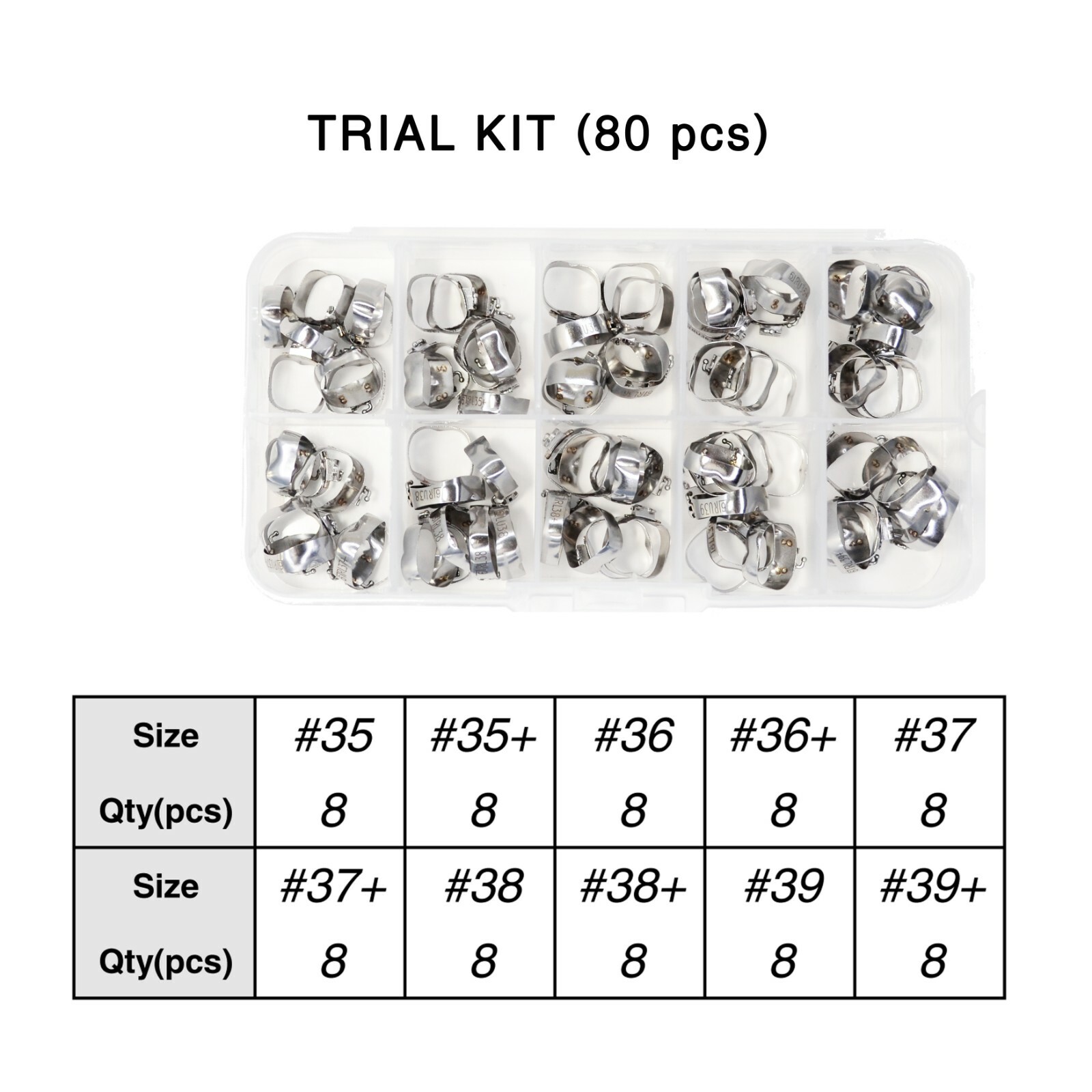 J&J Ortho™ Orthodontic #7 Second Molar Band Optional Kit