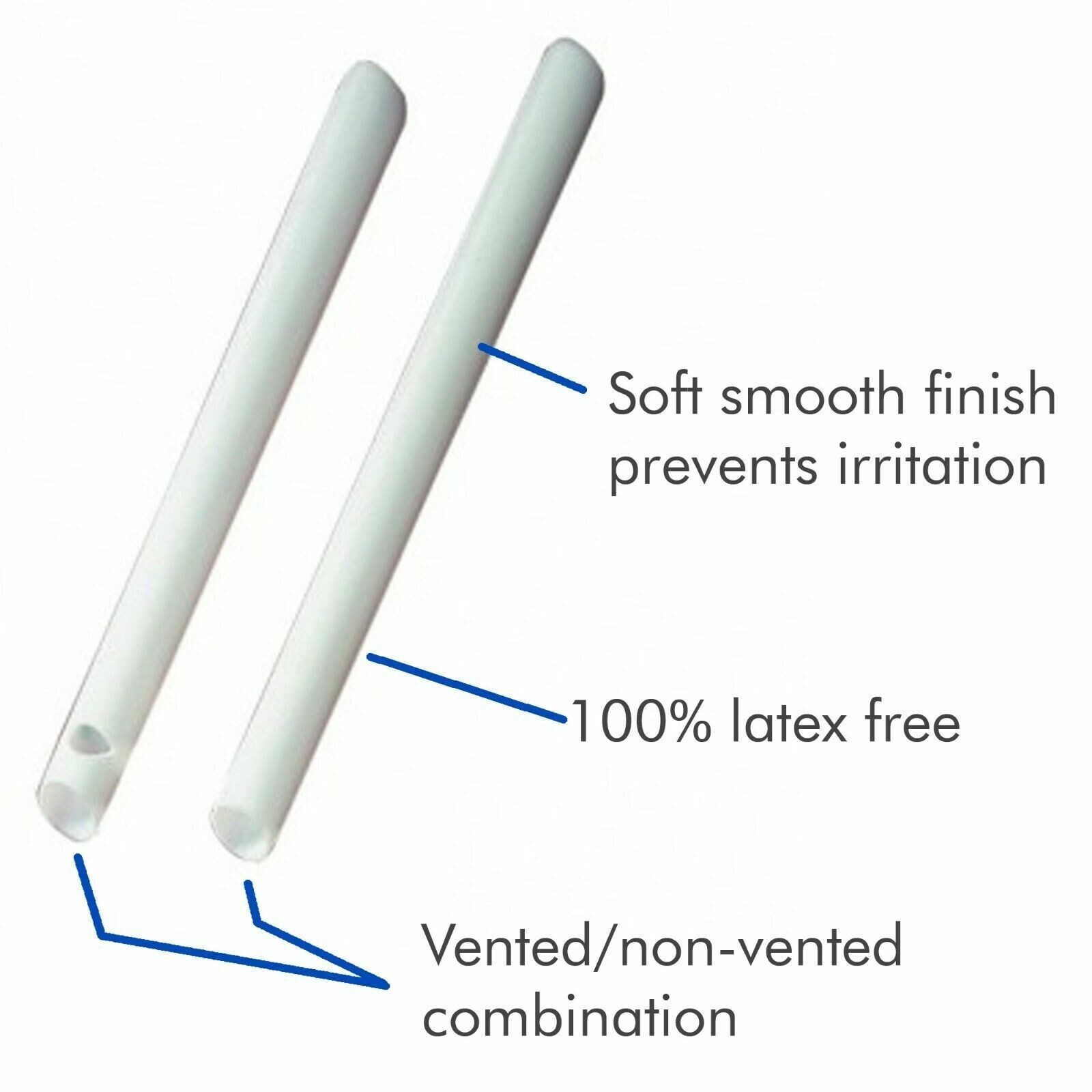 100 Pcs/Bag Dental Plastic White Disposable HVE Vented High-Volume Suction Tips
