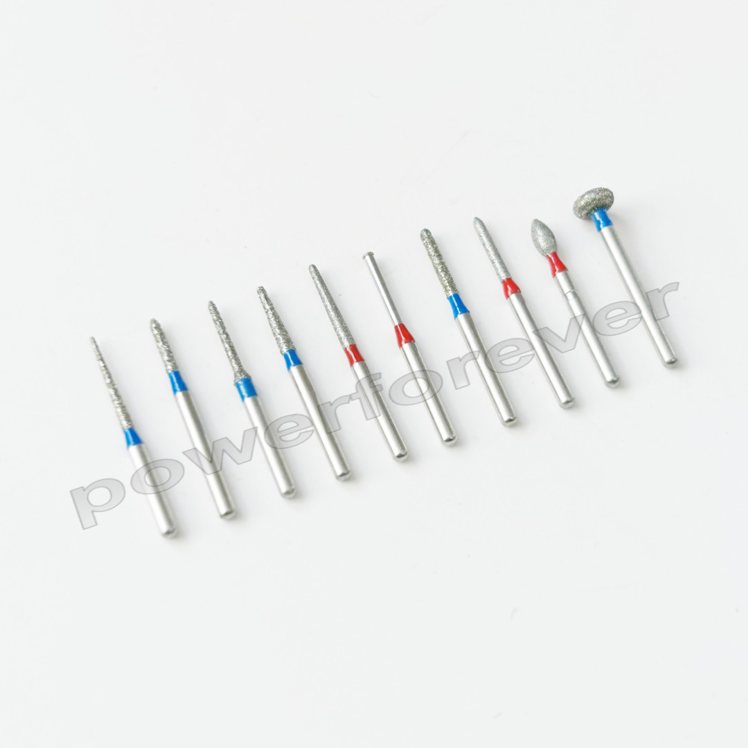 Dental Anterior Posterior Crown Bur Direction Burs Fissure Drill Diamond Bur Kit
