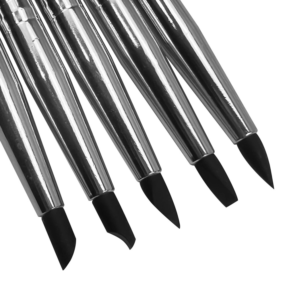 5 Pcs Dental Resin Brush Pens Shaping Silicone Tooth Tool for Adhesive Composite