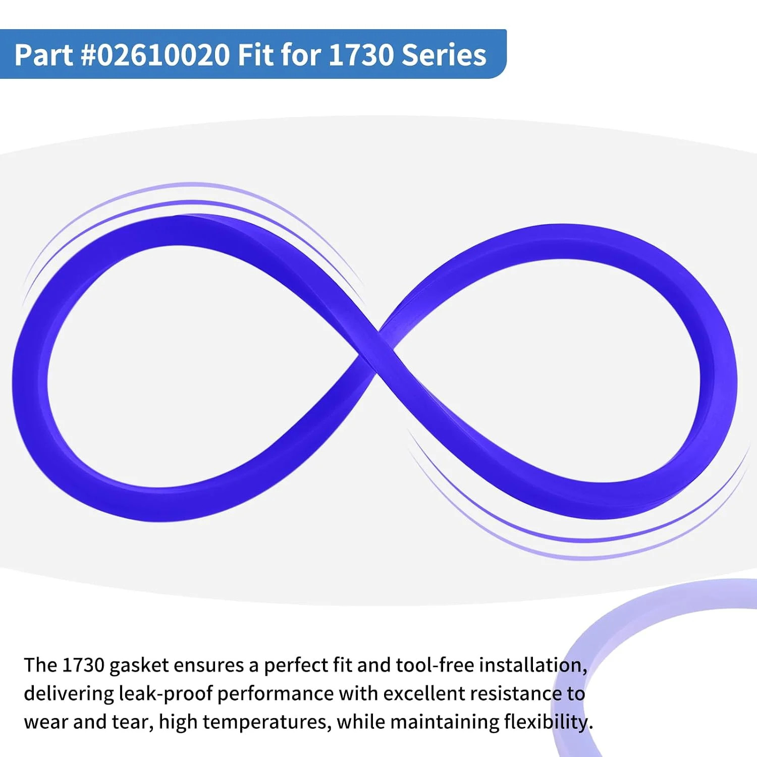 1730 Door Gasket for Tuttnauer 1730 Series, 1730E, 1730EK, 1730M, 1730MK, Valuek
