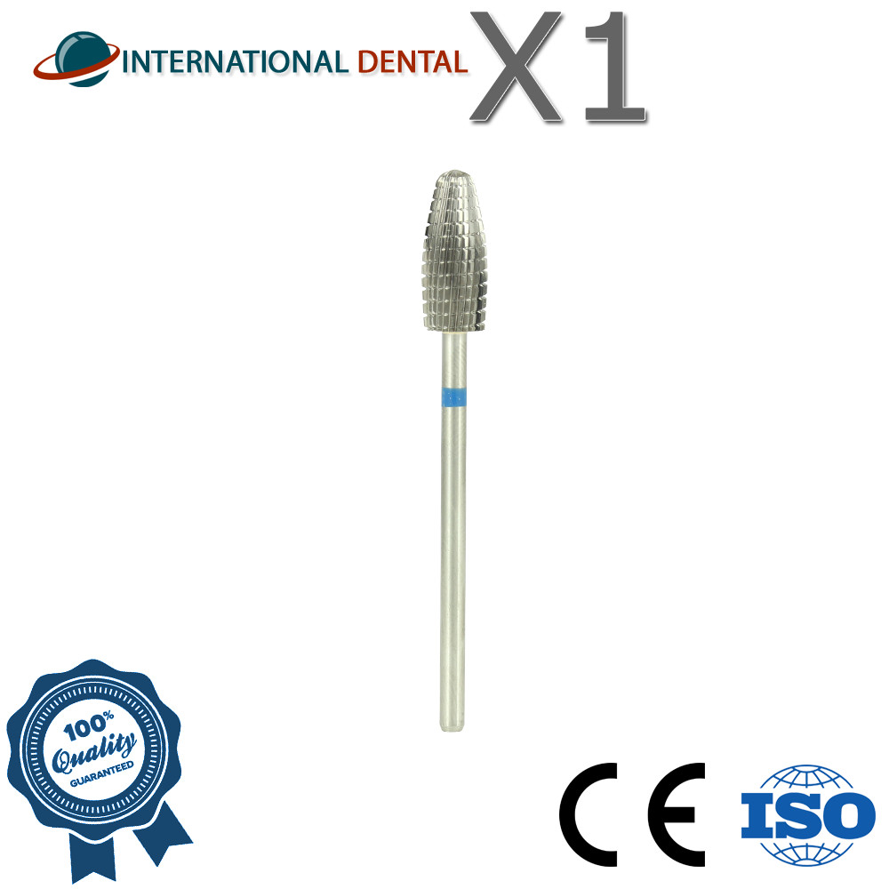Dental Nail Lab Straight Cut Grinding Carbide Fraser Medium Coarse Ø6.0 FZ807301