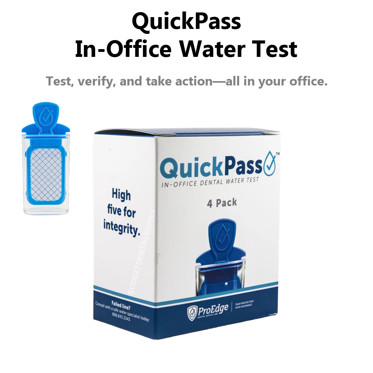 QuickPass In-Office Dental Water Test 4 Pack by ProEdge