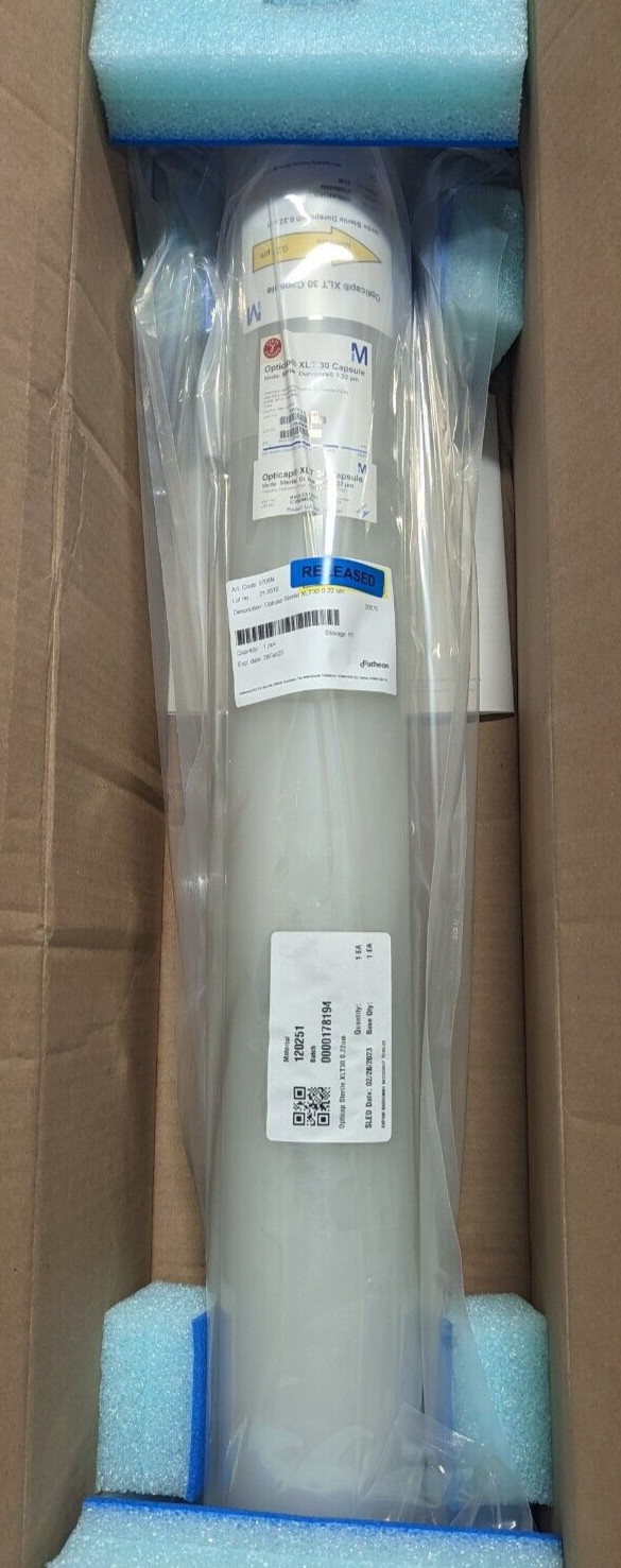 30″ Millipore #KVGLS3THH1 Opticap XLT 30 Capsule Durapore 0.22 μm Filter