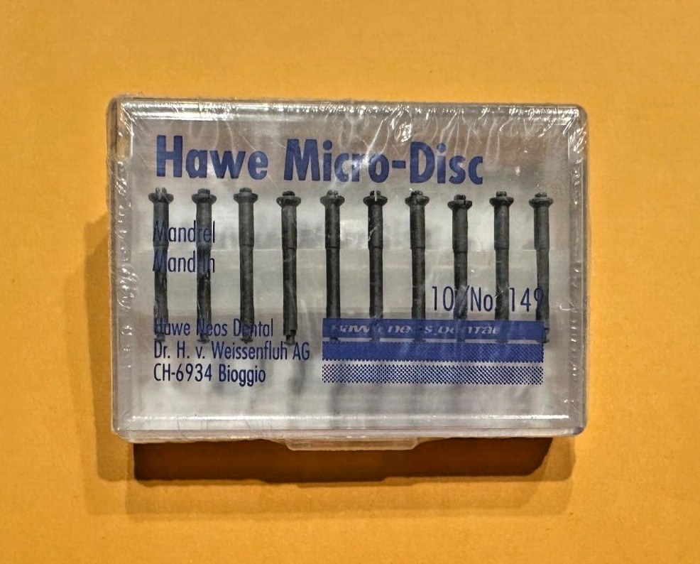 Dental Hawe Micro-Disc Mandrels RA 10/box