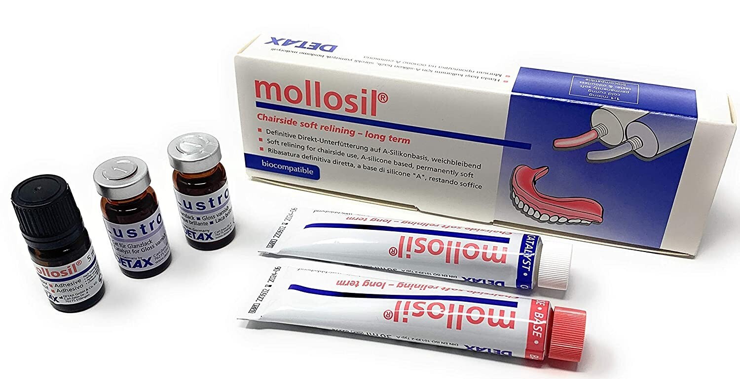 Mollosil Long-Term Relining A-silicone Material Kit Dental Supply
