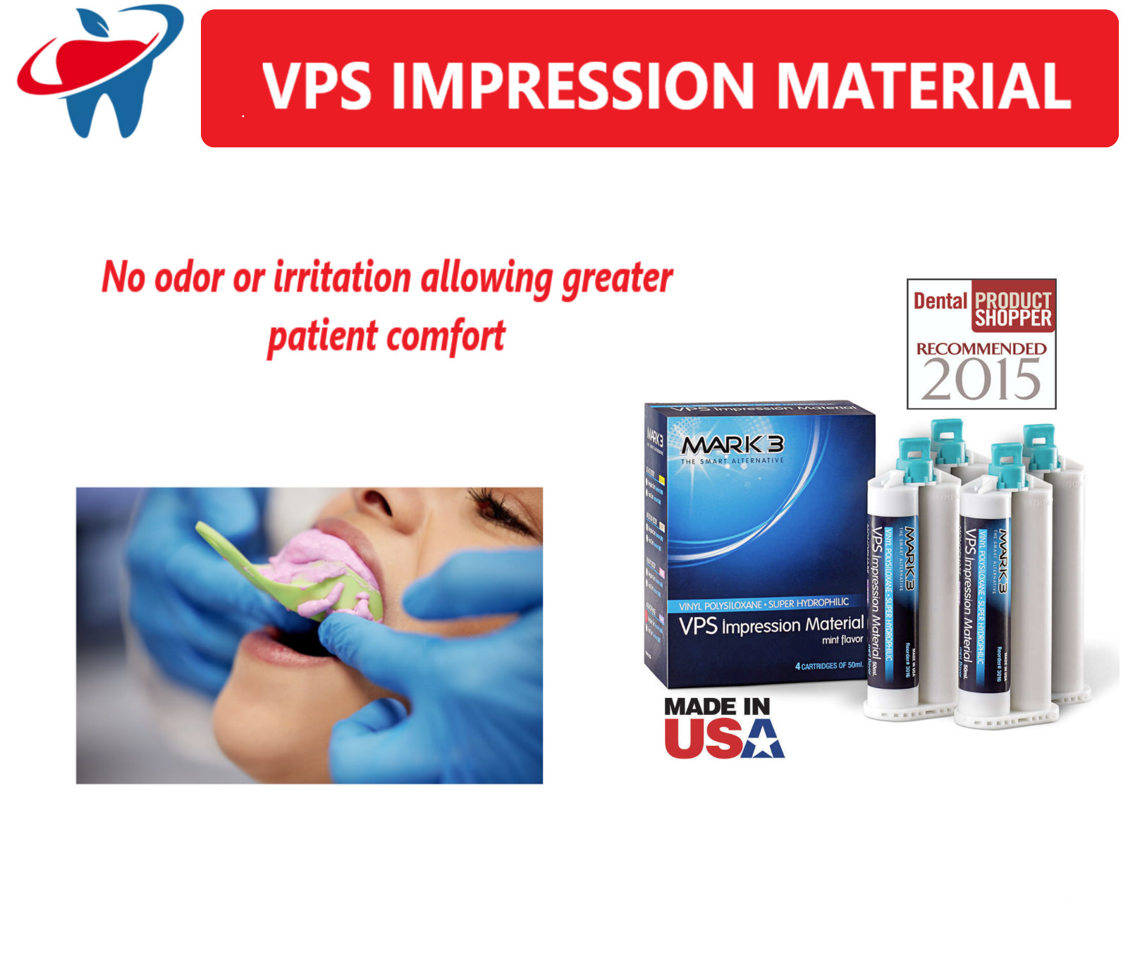 Dental VPS Impression Material Light/Heavy Body – Fast/Regular Set Alginate PVS