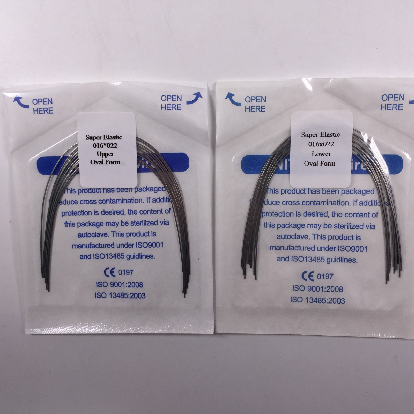 Dental Niti Super Elastic Arch Wires Rectangular Orthodontic Oval Ovoid Form