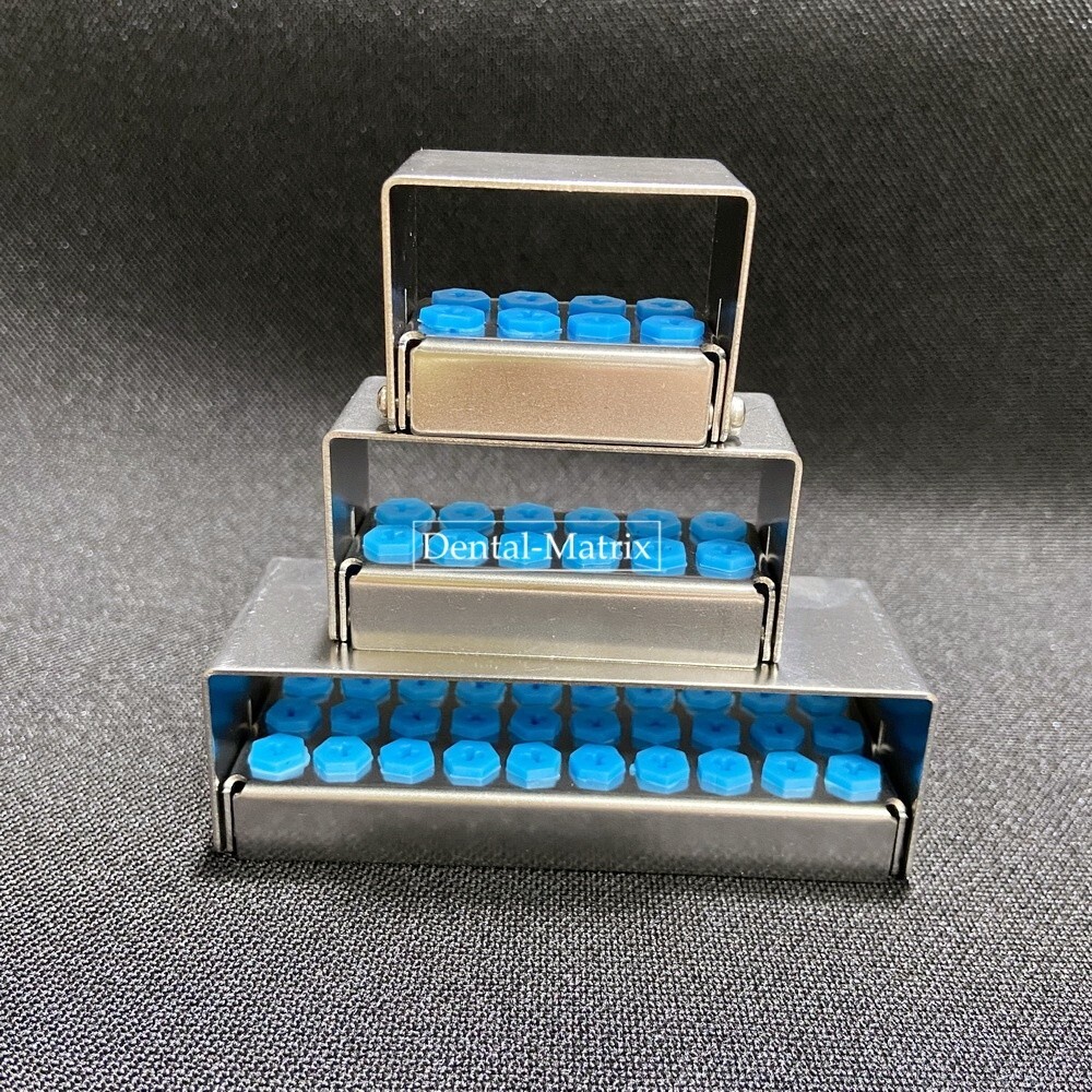 Dental Implant Drills Organizer Holder Sterilization Case Bur Block 8/12/30 Hole