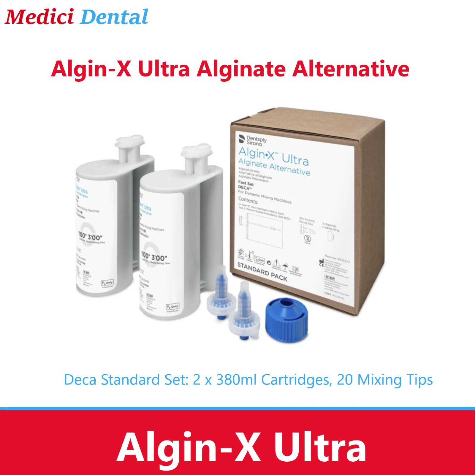 Dental Algin•X Ultra DECA Alginate Substitute Alternative, Fast Set, 380ML