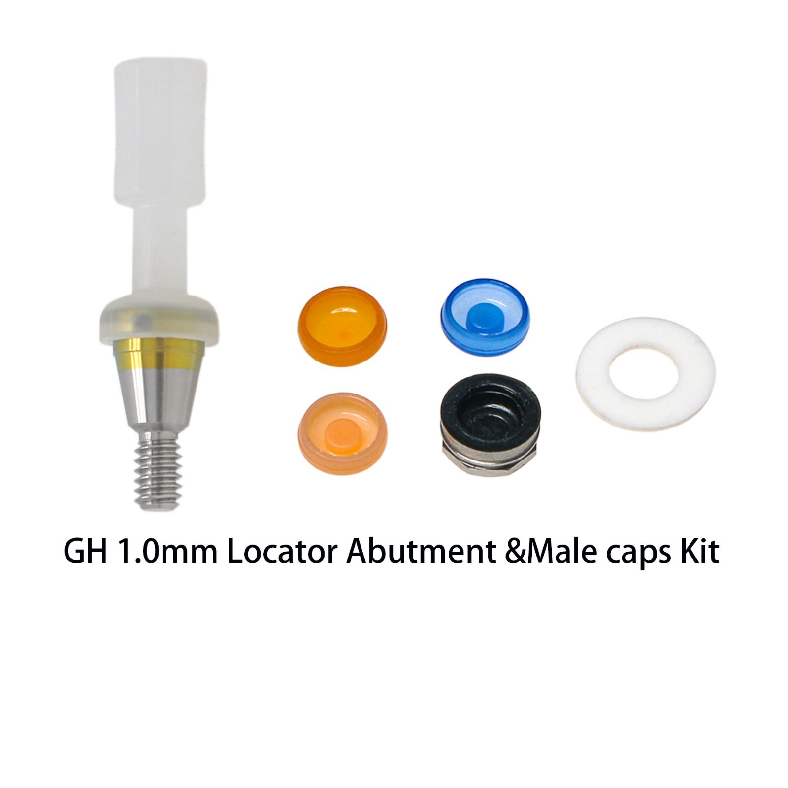US Nobel Active NP/RP Locator Attachment Abutment Male Cap Inserts for 1-5.0mm