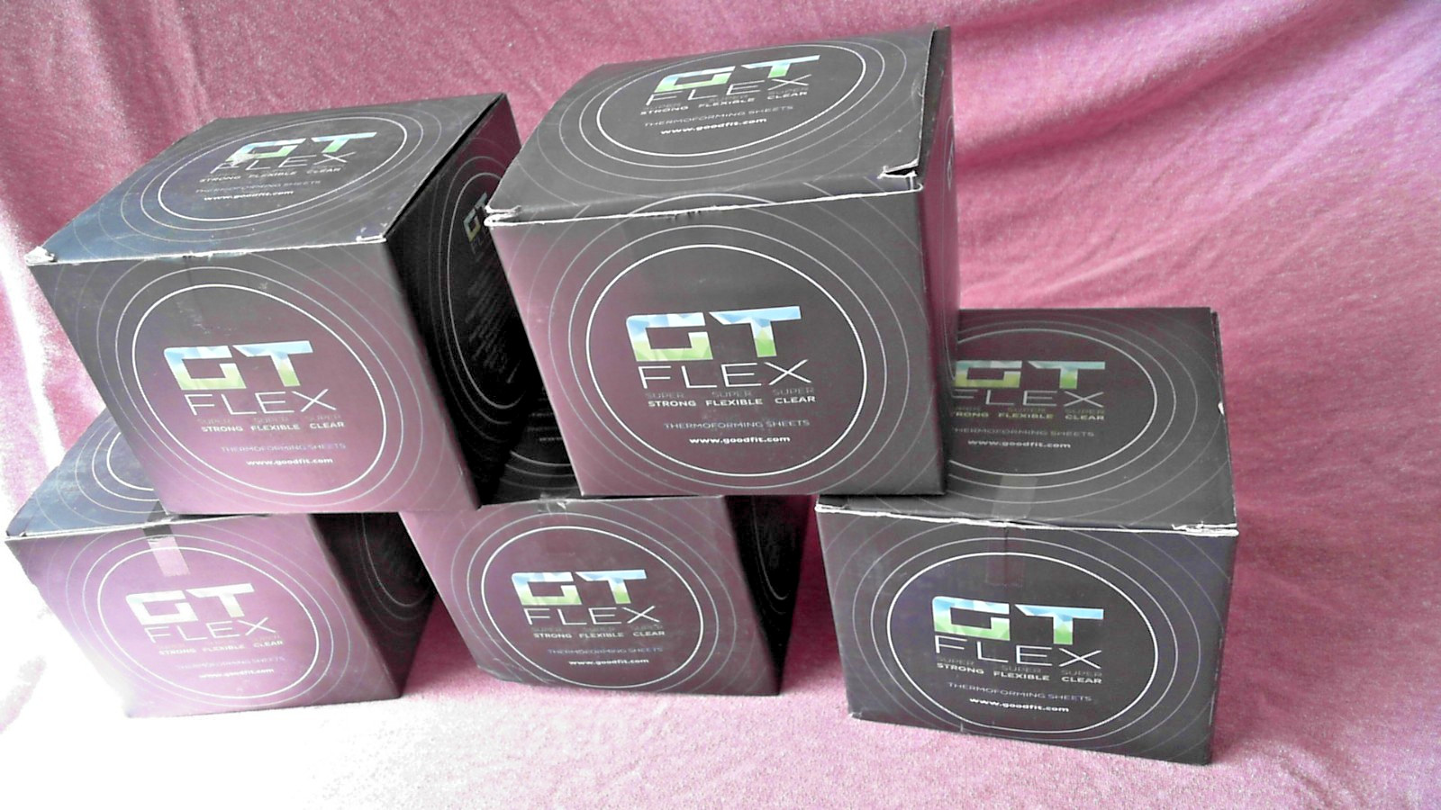 Bulk lot of GT FLEX dental thermal forming sheets by Good Fit