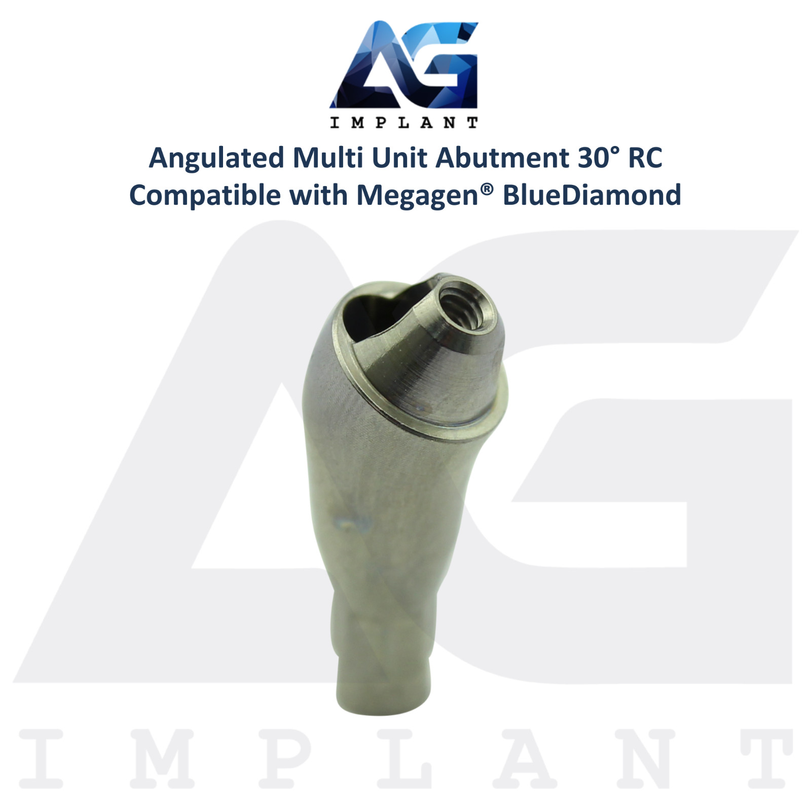 10 Angled 30° Multi Unit Prosthetic RC Int Hex Megagen® BlueDiamond Compatible