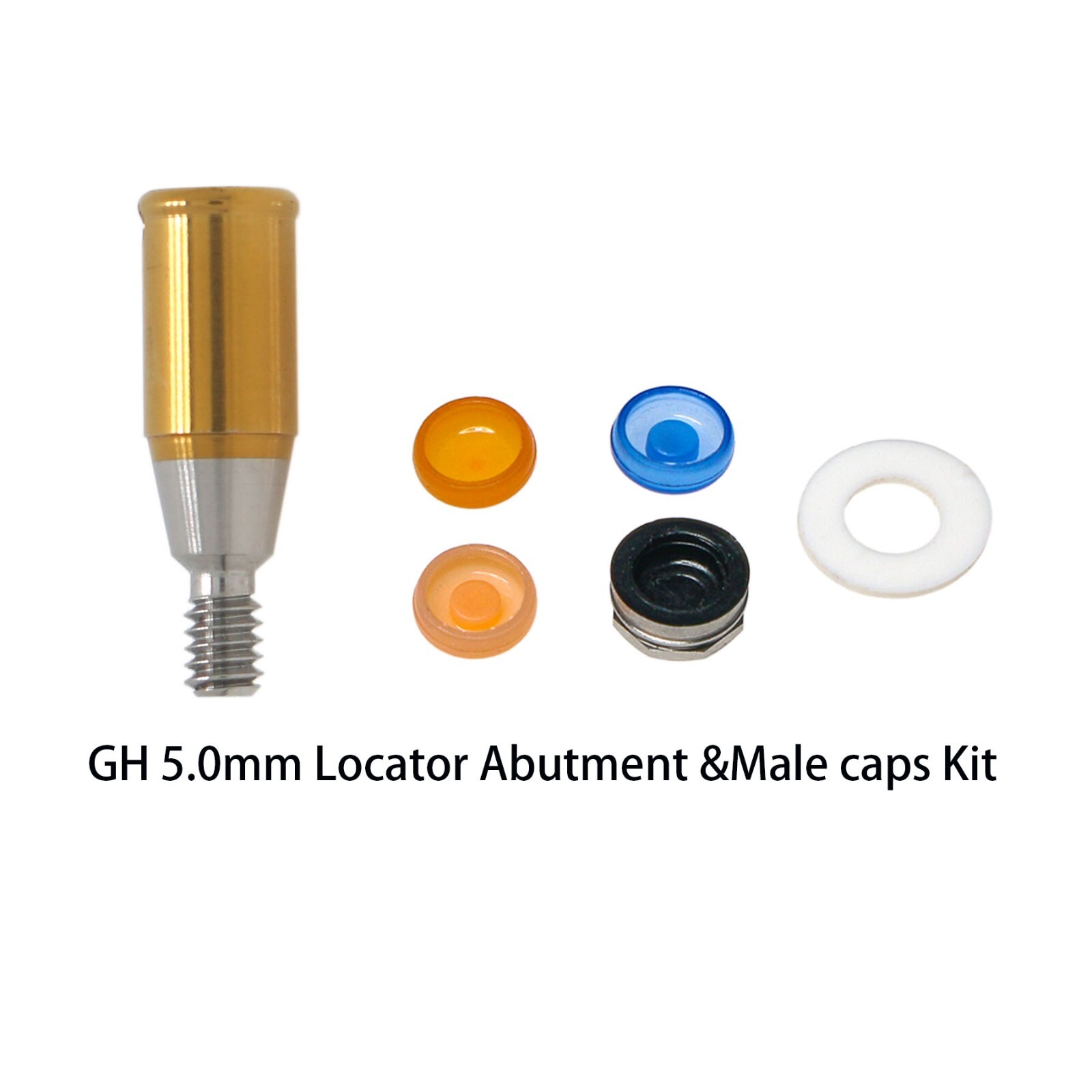 US Nobel Active NP/RP Locator Attachment Abutment Male Cap Inserts for 1-5.0mm