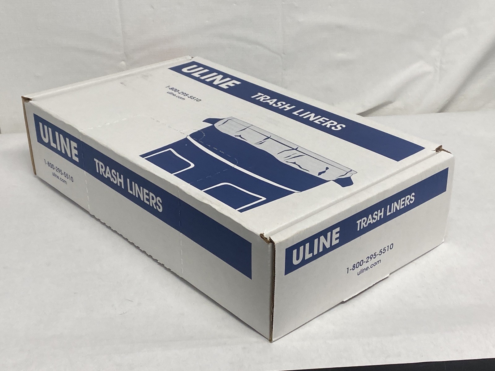 (200) ULINE 7-10 Gallon Biohazard Waste Trash Liners 1.2mil 24×23” Red S-12984