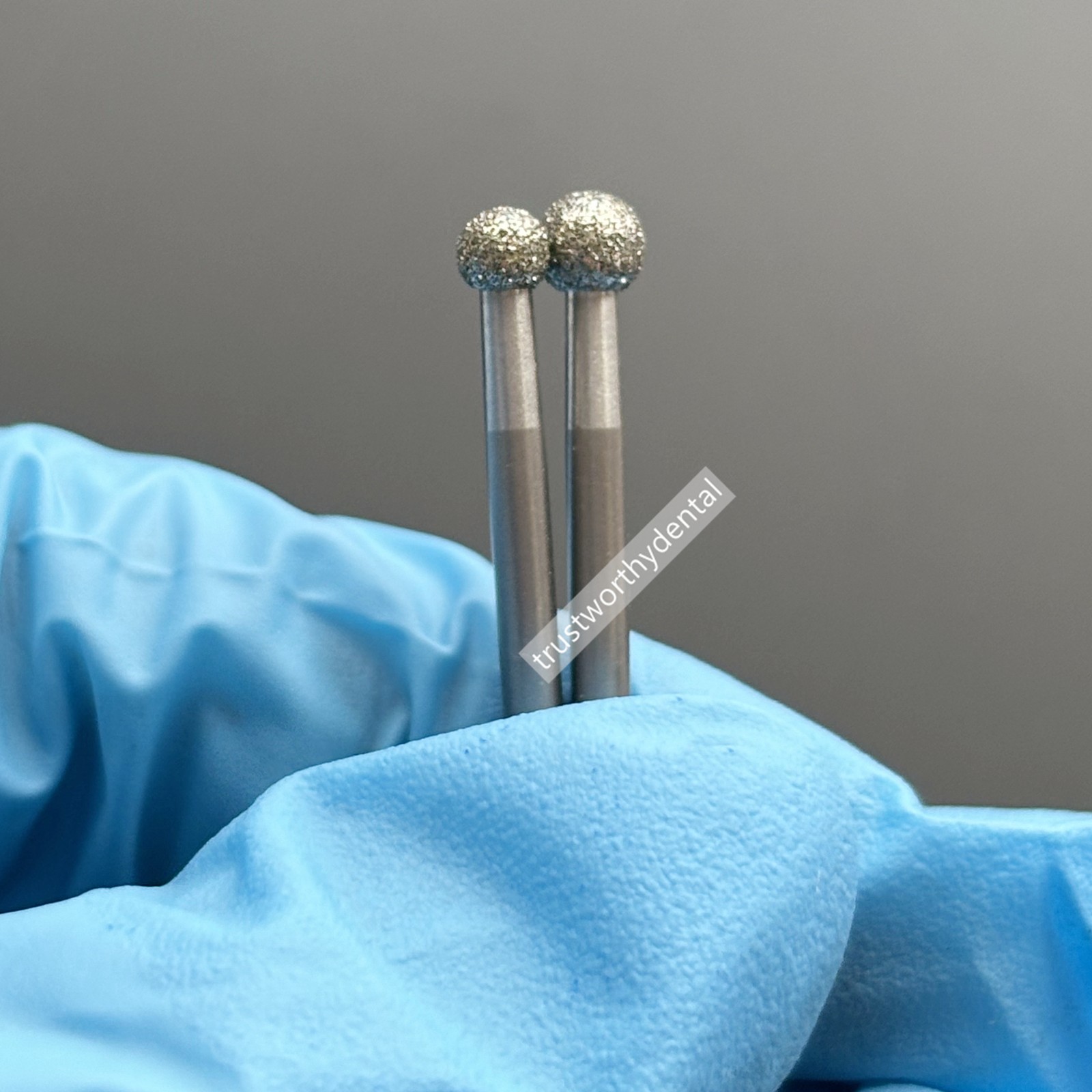Dental Round Ball Burs Diamond Cavity Drilling Tooth Decay Cleaning Caries Grind