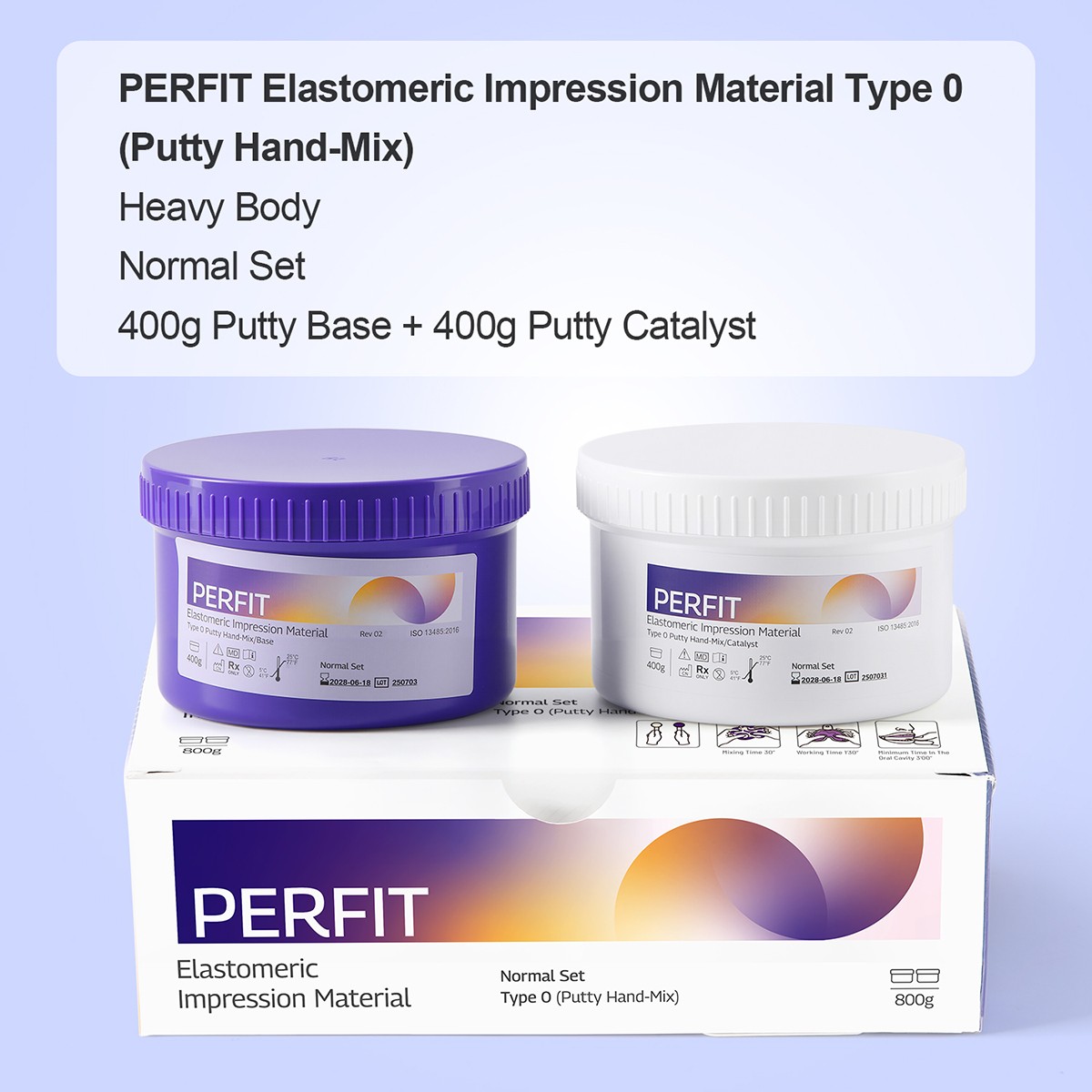 Dental Putty Fast /Regular Set PVS VPS Impression Material Heavy Body