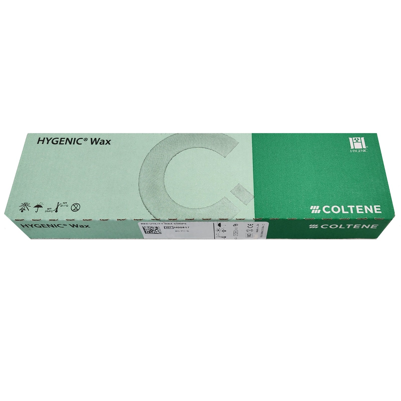*80-Pieces* Coltene Hygenic Red Utility Wax Strips H00817