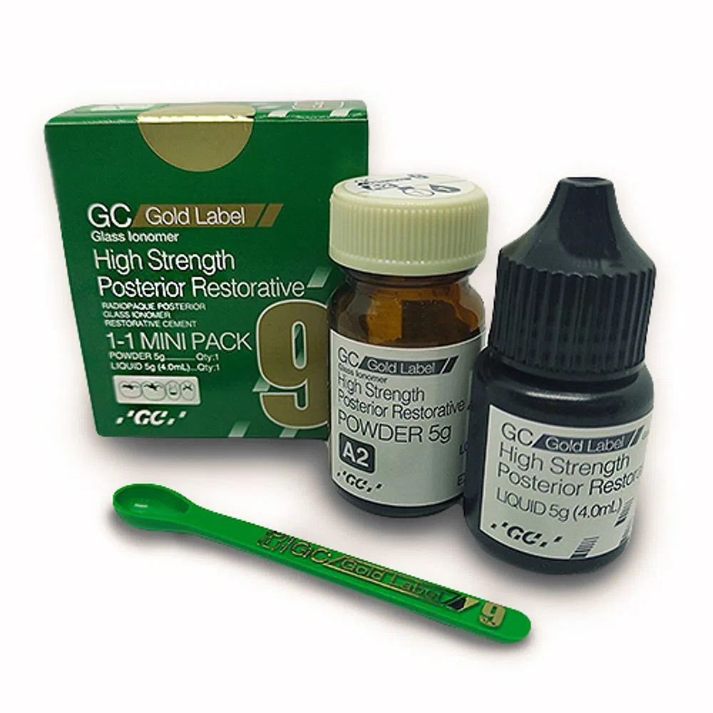 GC Fuji IX Gold Label 9 High Strength Mini Pack Dental GI Radiopaque Posterior