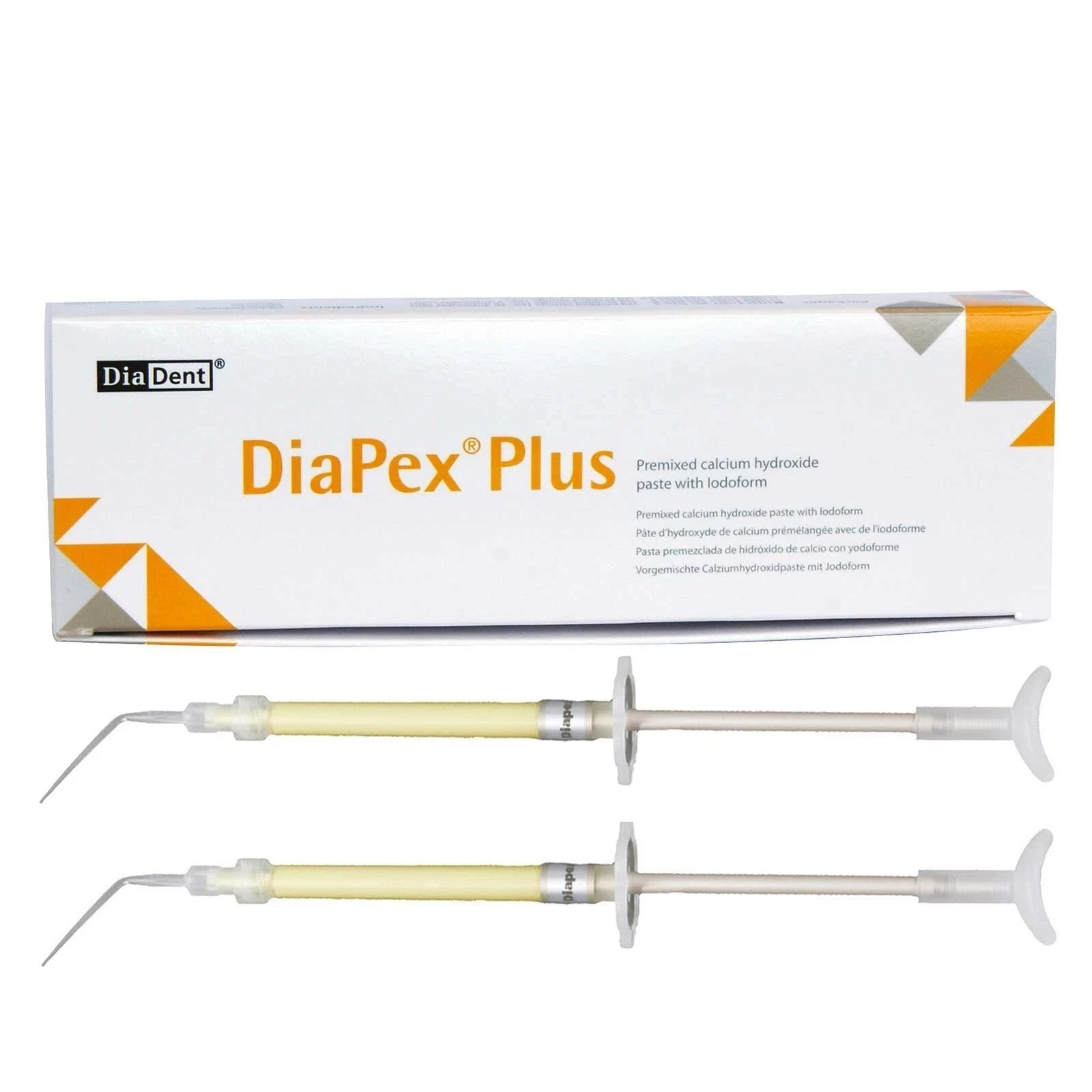 Paste with Iodoform 2 x 2gm Paste Dental DIAPEX PLUS Premixed Calcium Hydroxide