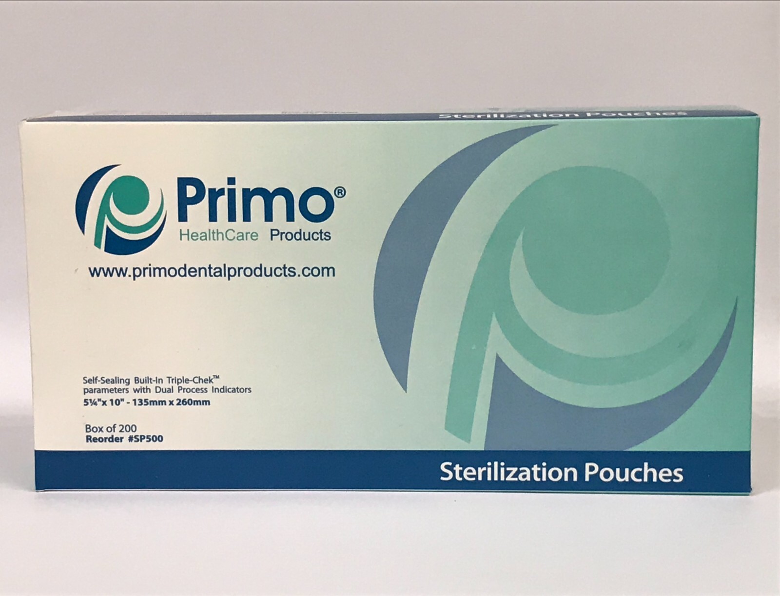 Primo Triple Chek Sterilization Pouch 5.25 x 10 (200) Bags Dental Tattoo Nail