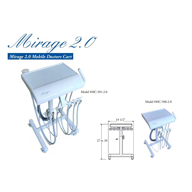 TPC Dental Mirage 2.0 Mobile Doctors Cart