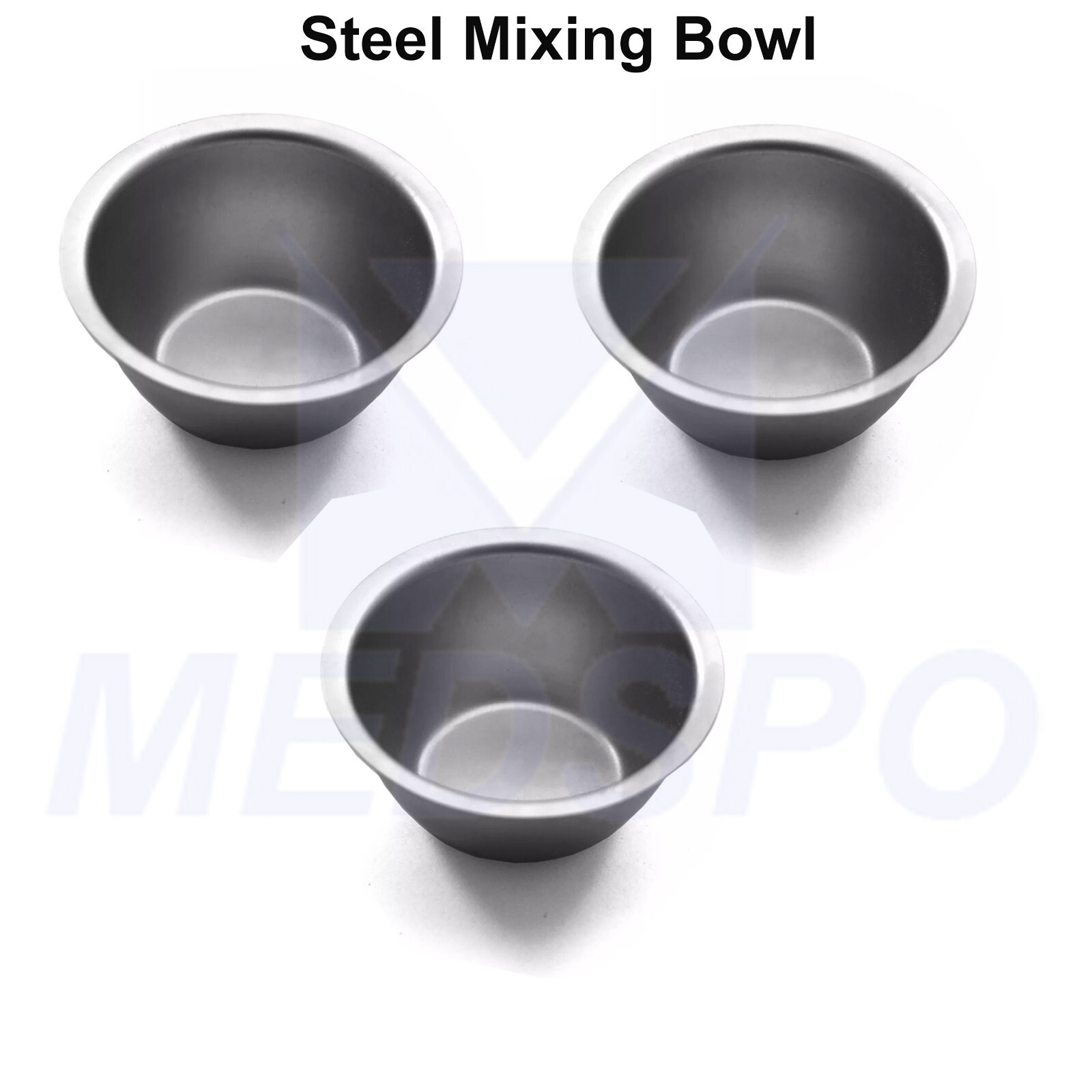 Surgical Laboratory Cement Mixing Bowl Dental Implant Stainless Steel 3PCS Cup