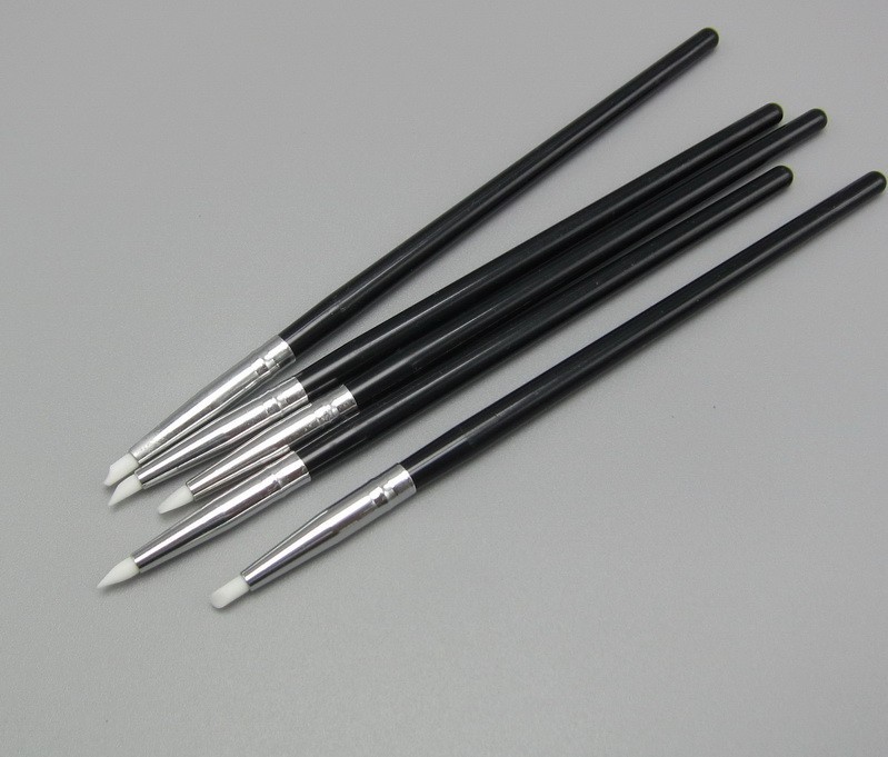 5Pcs/Set Dental Resin Brush Pen Silicone Composite Cement Porcelain Teeth Pens