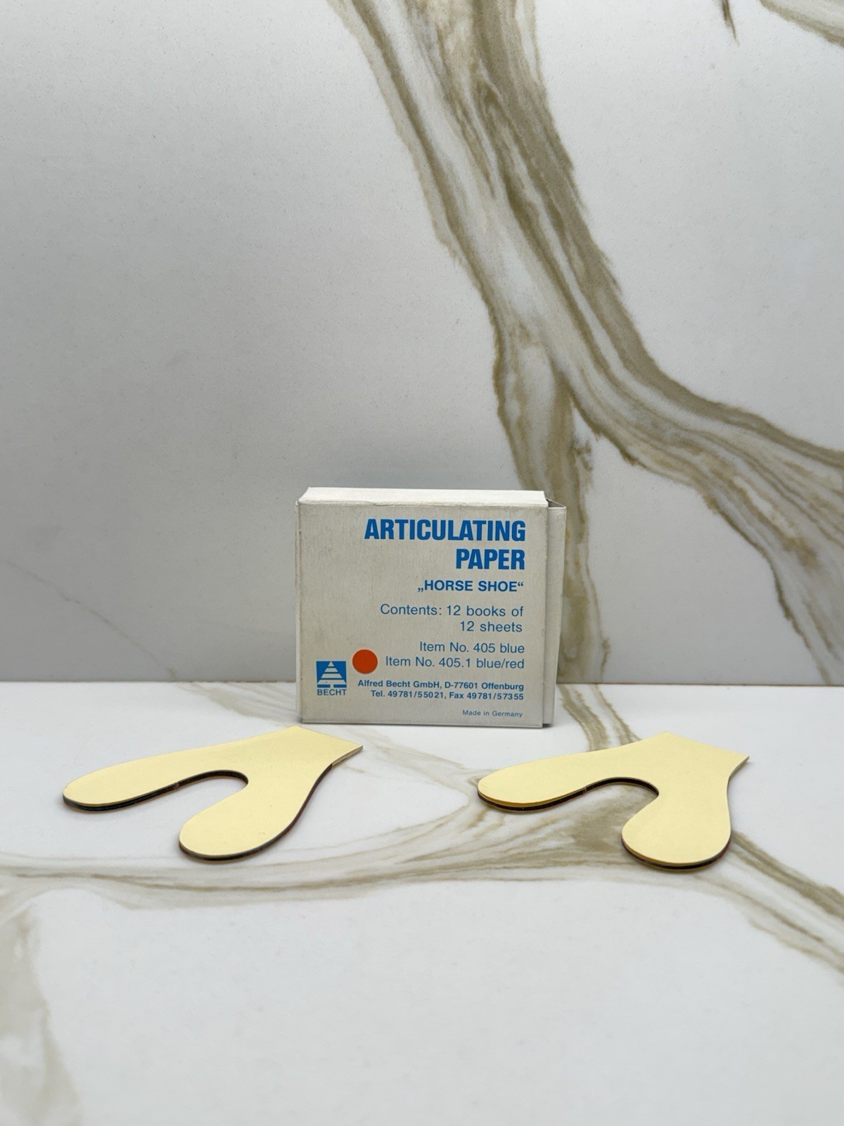 ARTICULATING PAPER HORSE SHOE, 12 BOOKS OF 12 SHEETS. BECHT GERMANY