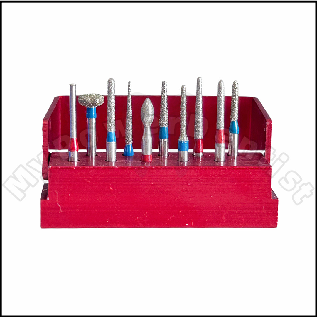 20Pcs Dental Anterior Posterior Crown Bridge Preparation Sliver Diamond Burs USA