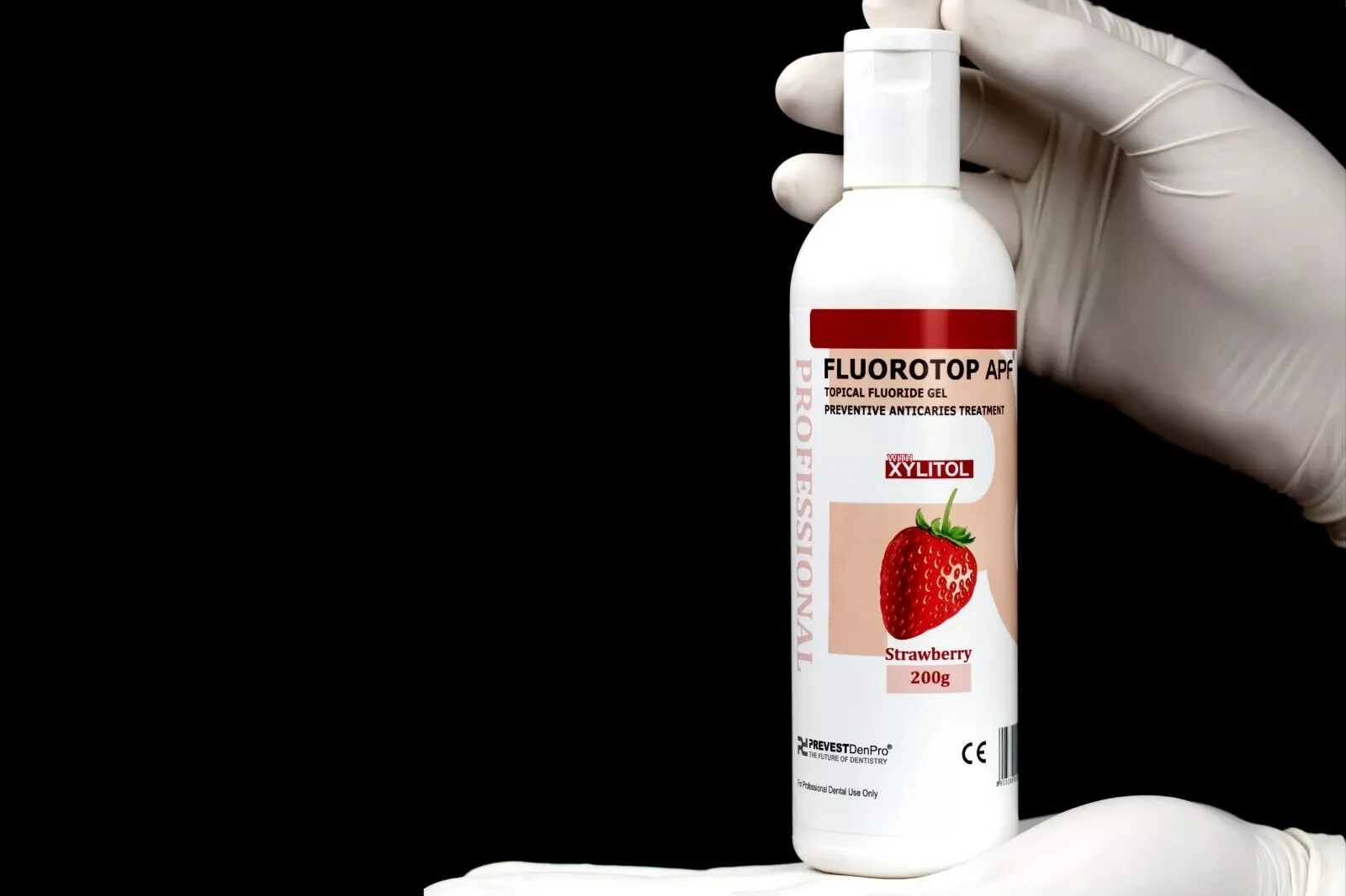 Dental Fluorotop APF Topical Fluoride Gel 200g Bottle STRAWBERRY