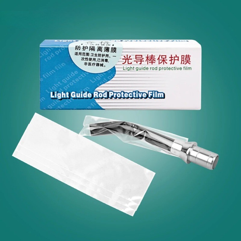 Dental Curing Light Guide Rod Protective Film Cover/ Sleeve Disposable 18mm*67mm