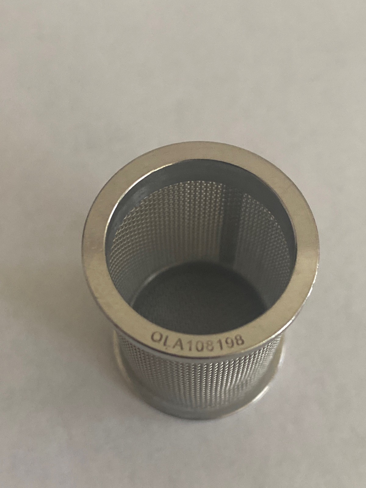 Used QLA Stainless Steel 40 Mesh Dissolution Basket 1-1/2” H x 1” OD BSK040-01