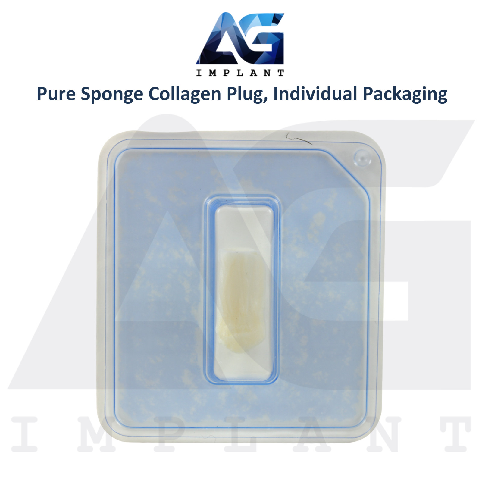 Dental Pure Collagen Sponges 10 Individually Packed Plugs Sterile Void Filling
