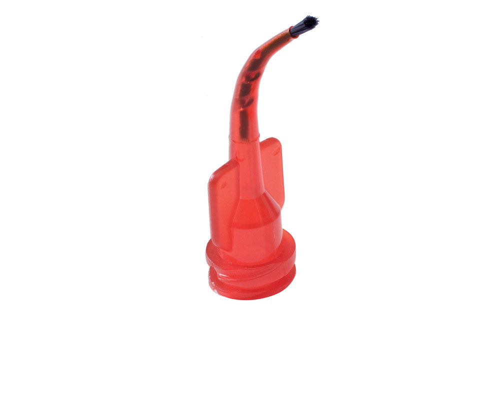 Vista Dental Spira-Flo™ Brush Tips Red for Viscous Material Delivery 25-200