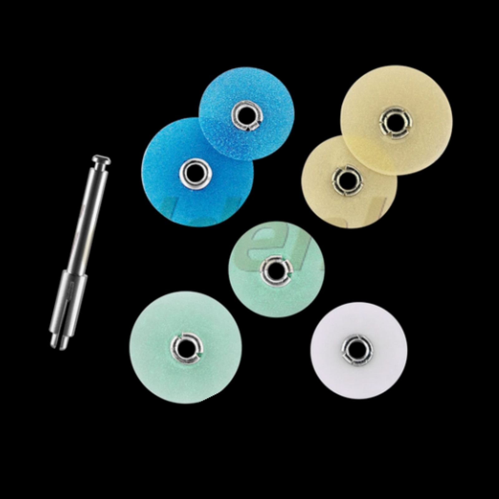 40pcs/Box Dental Composite Polishing Disc Gross Contouring Mandrel Stripes Set