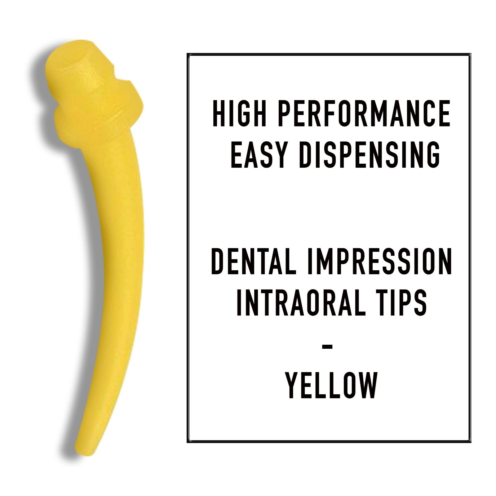 Dental Oral Tips Yellow Impression – 100pcs