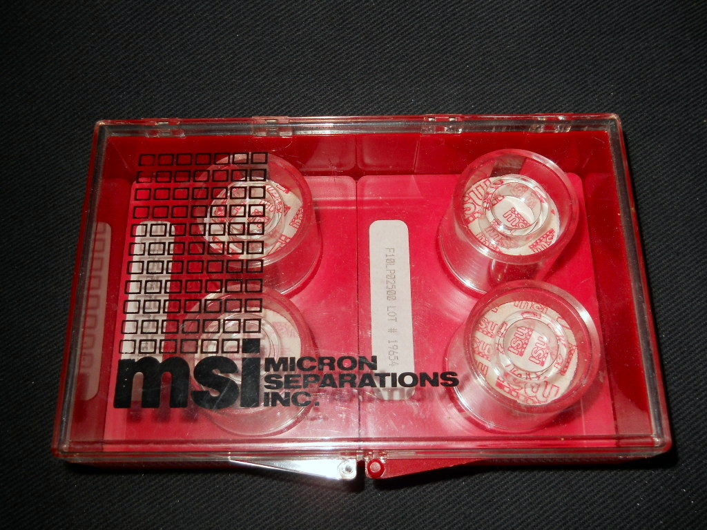 (80) MSI Micron Separations 1.0µm Pore 25mm PTFE Laminated Membranes, F10LP02500