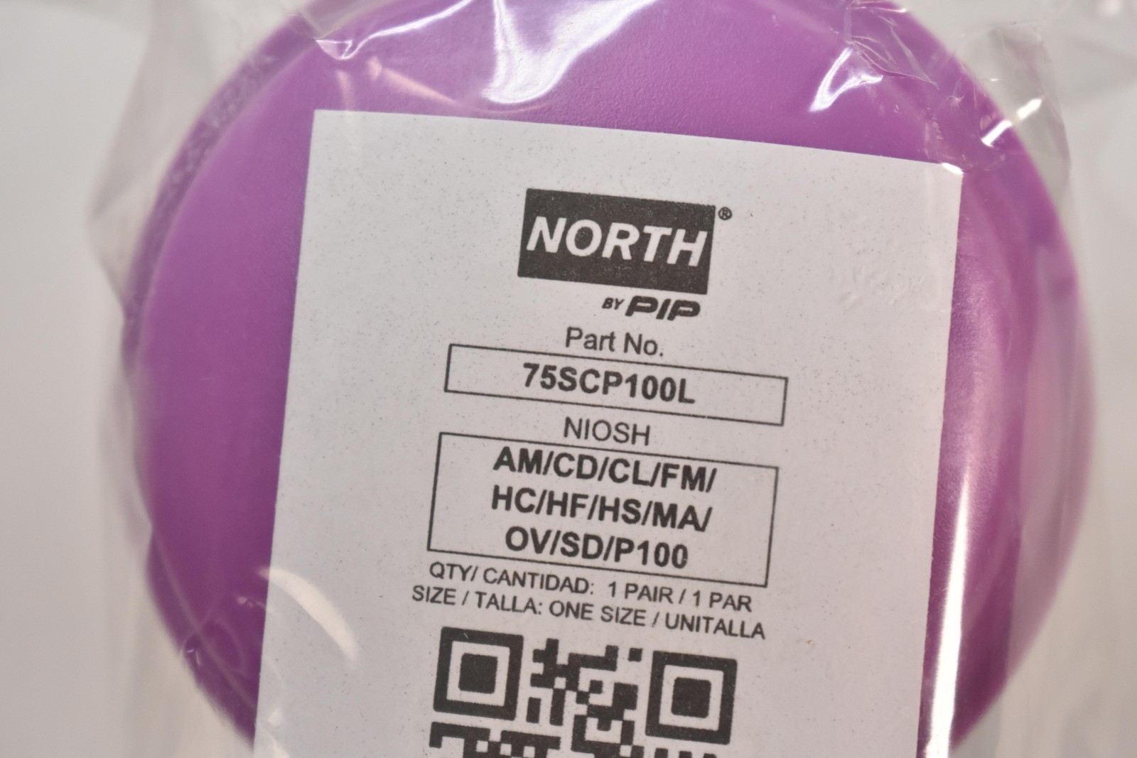 North 75SCP100L Respirator Cartridge Filter Pair AM/CD/CL/FM HC HF HS OV SD P100