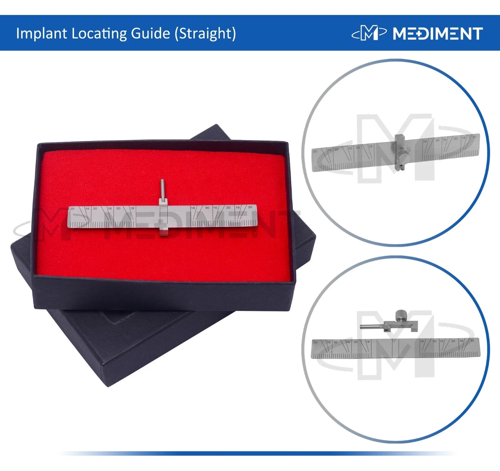 2 Pcs Dental Implant Locating Guide Surgical Positioning Locator Angle Ruler