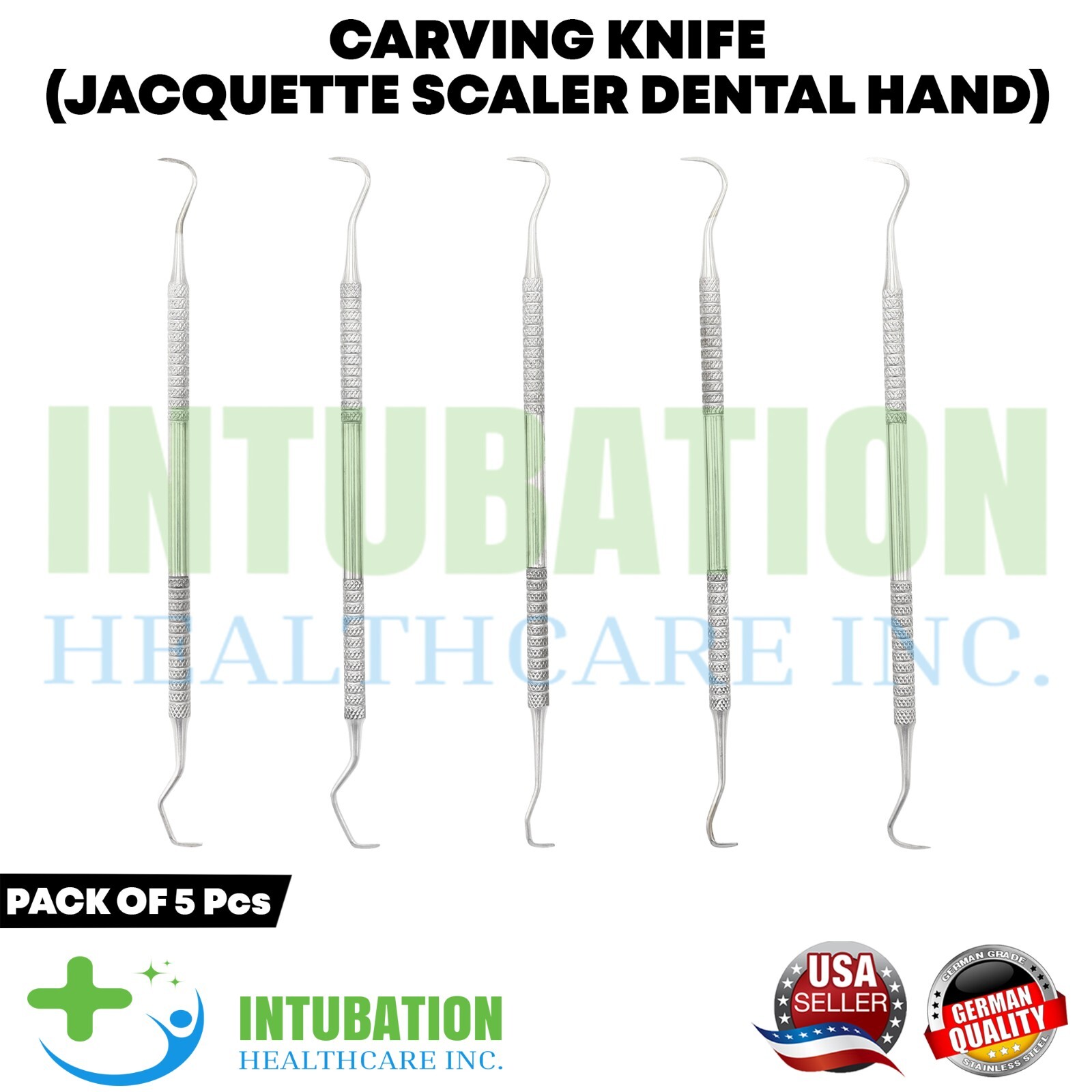 5 Piece Carving Knife Set Jacquette Scaler Dental Instruments Dentist Pick Tools