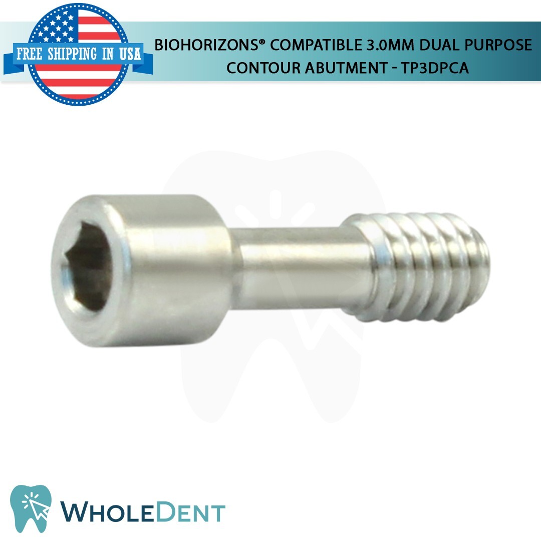 BioHorizons® Compatible 3.0mm Dual Purpose Contour Abutment Titanium Dental