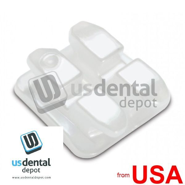 Ceramic Bracket Roth .022 Mini 345 w/hook – 5 to 5 upper & lower – 20pk 102400