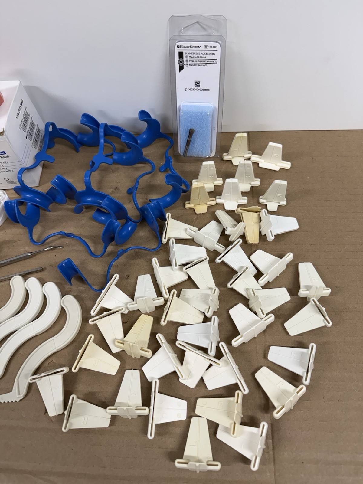 Dental Training & X-Ray Holder Lot Bitewing Arms Film Tabs Models Henry Schein