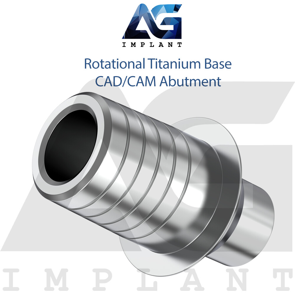 Rotational Titanium Base CAD/CAM Prosthetic System Int Hexagon 2.42mm