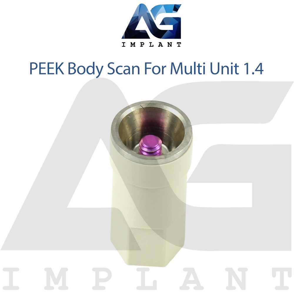 5 PEEK Body Scan For Multi Unit System Abutments 1.4 – Hexagon 2.42 With Screw