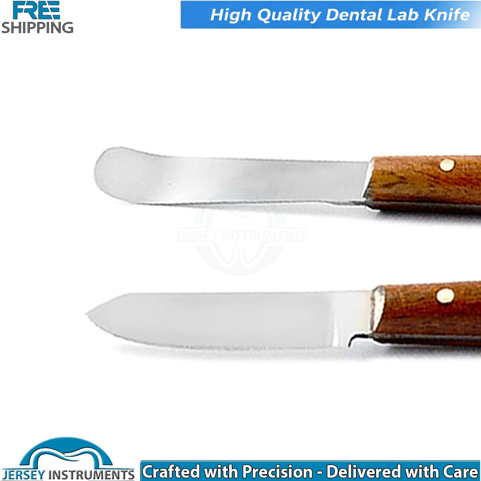 Dental Lab Fahnenstock Wax Knife Large Carver Modeling Spatula Wood Handle New
