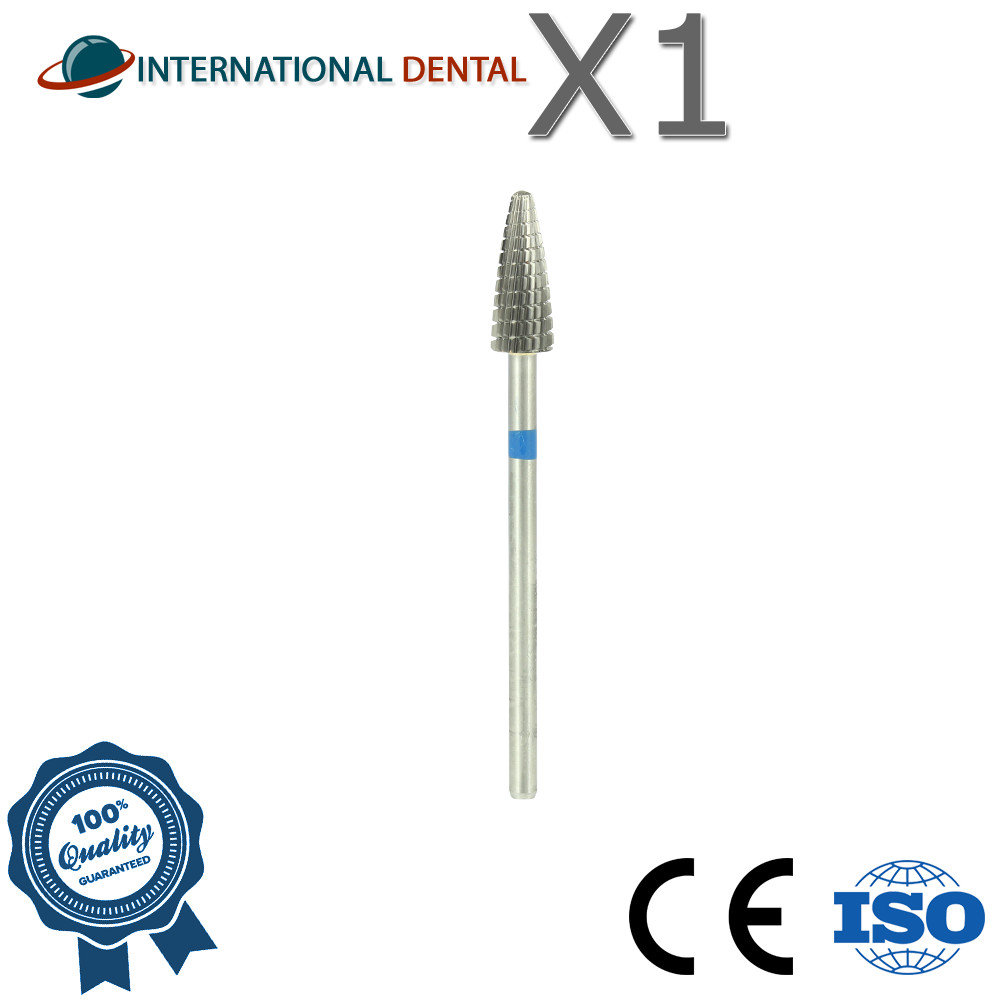 Dental Nail Lab Straight Cut Grinding Carbide Fraser Bur Medium Coarse Grit Ø5.0