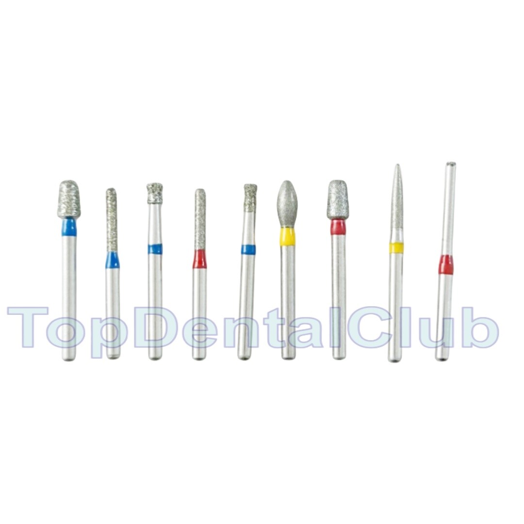 Dental Diamond Burs Drill For Polishing Cutting Porcelain Teeth Whole Set Kit